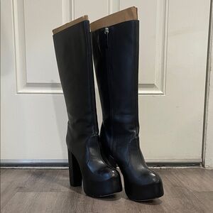 SCHUTZ Black Heeled Boots